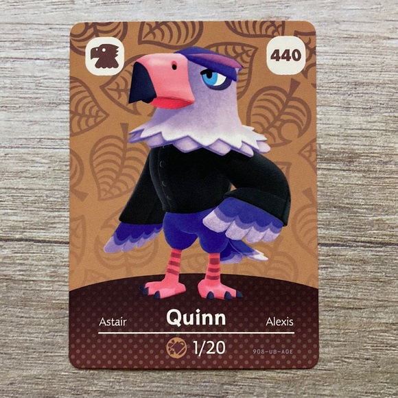 Genuine Animal Crossing Amiibo card Quinn - Picture 1 of 5